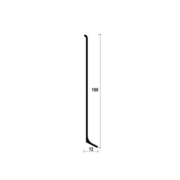 Minimalistinės klijuojamos grindjuostės ASP100 - Image 2